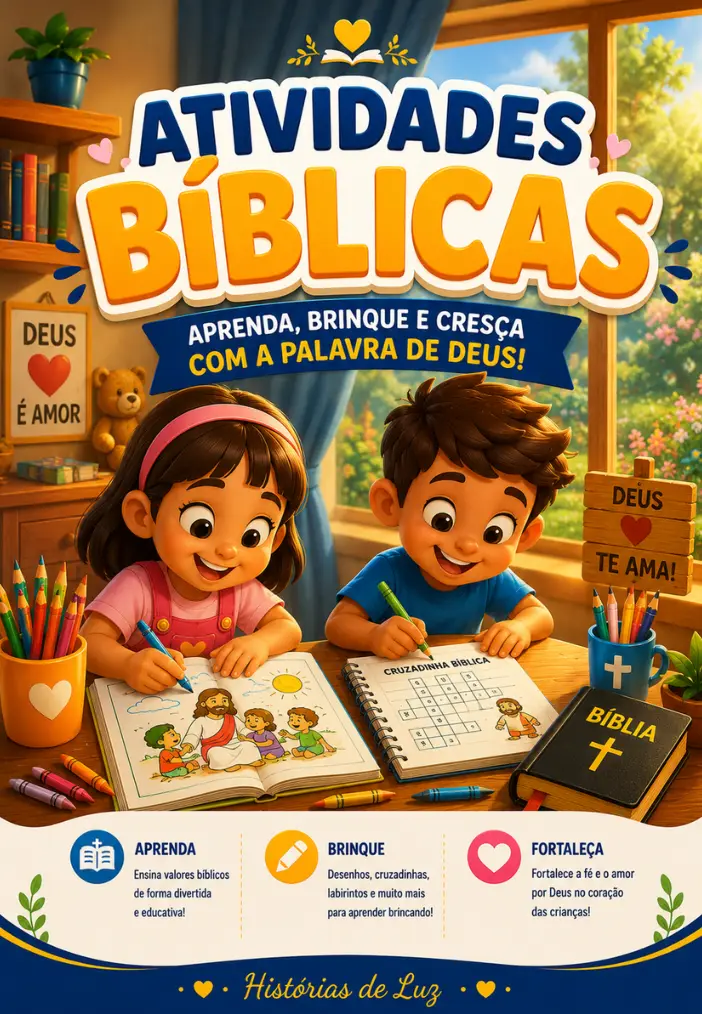 Capa do material Atividades Bíblicas 2 - Histórias de Luz